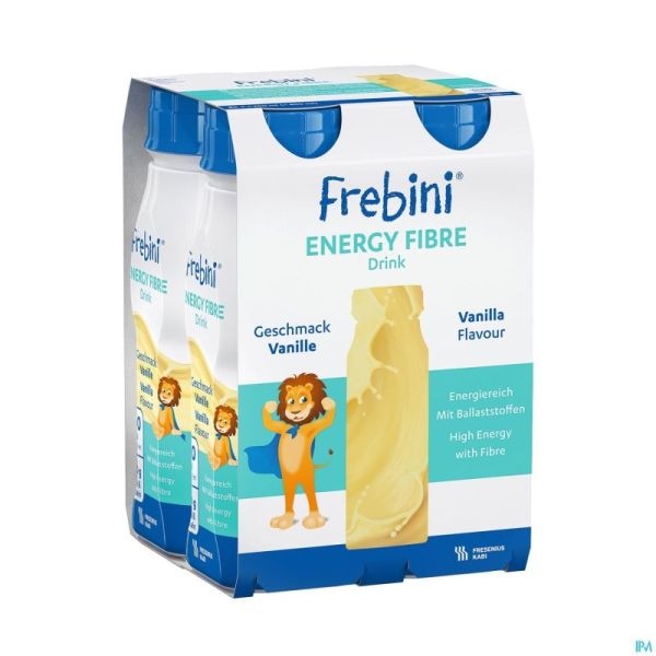 Frebini Energy Fibre Drink Enfants Vanille 4x200ml