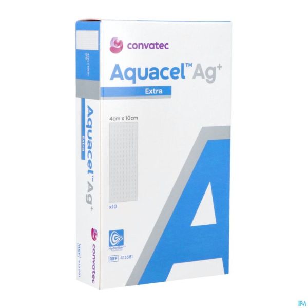 Aquacel Ag+ Extra 4 X 10cm 10 413581