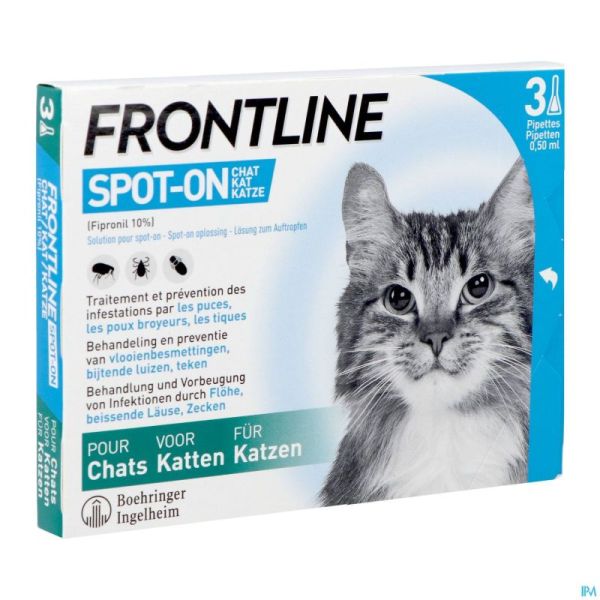 Frontline Spot On Chat Pipet 3x0,50ml
