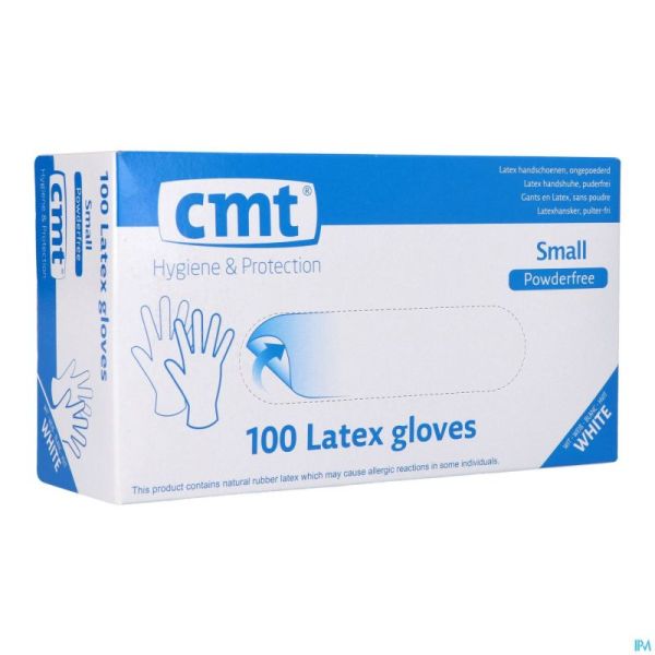 Cmt Gants Latex Blanc Pf S 100