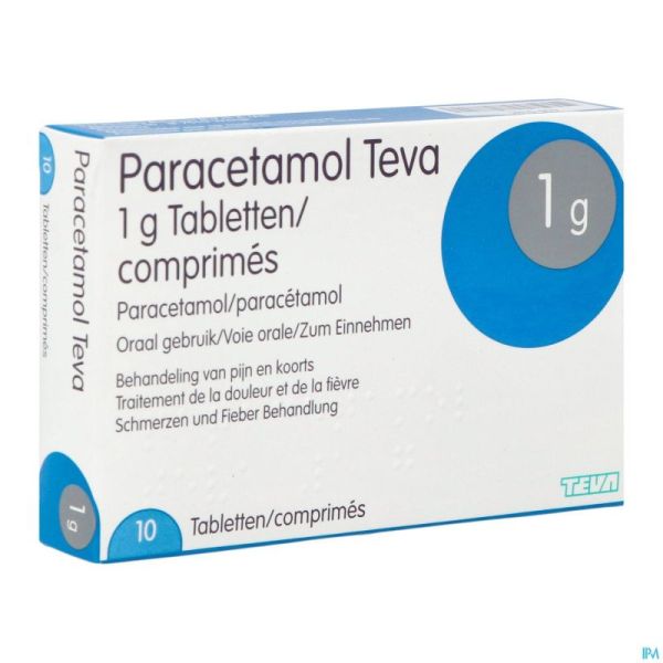 Paracetamol Teva 1g Comp 10 X 1g Blister