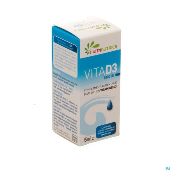 Vitad3 1000ui Vitanutrics Gutt 15ml