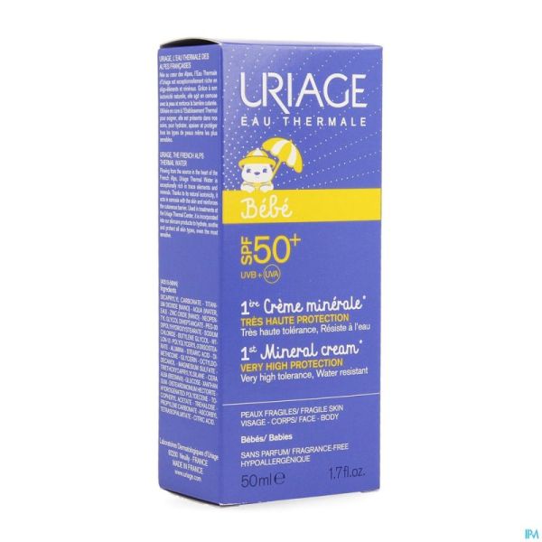 Uriage 1ere Creme Minerale Ip50+ 50ml