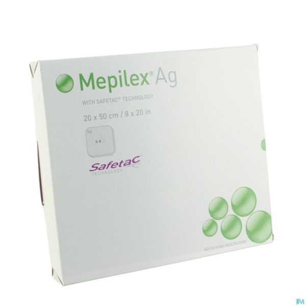 Mepilex Ag Pansement Steril 20,0x50,0cm 2 287510