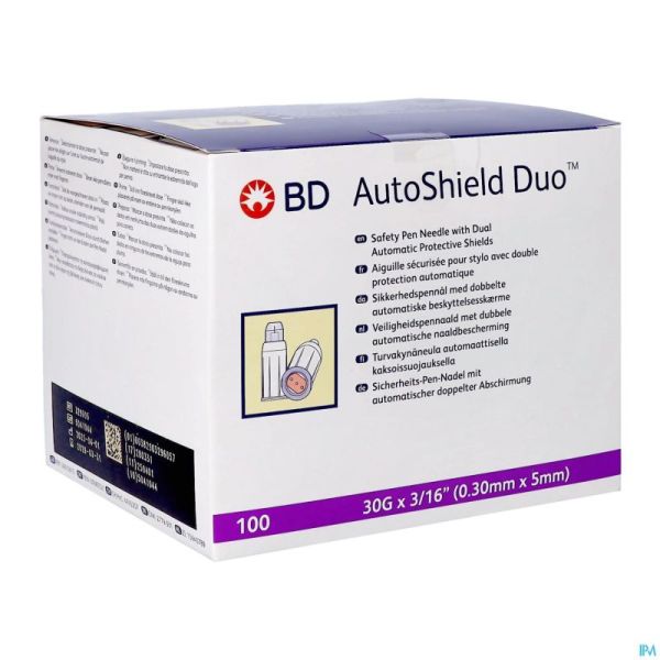 Autoshield Aiguille Stylo Duo 5mm 100 329605