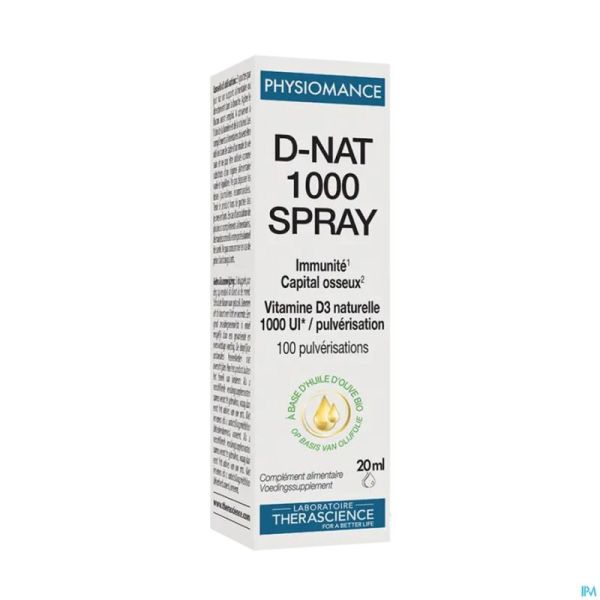 D-nat 1000 Spray 20ml Physiomance Phy303
