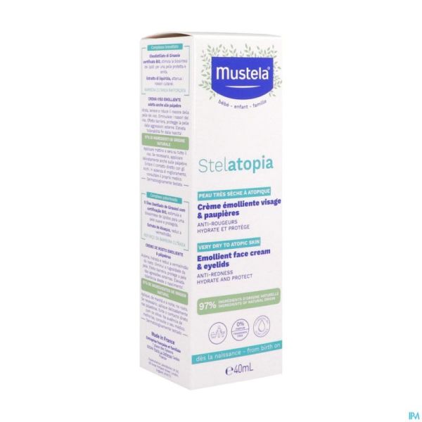 Mustela Pa Stelatopia Creme Emolliente Visage 40ml
