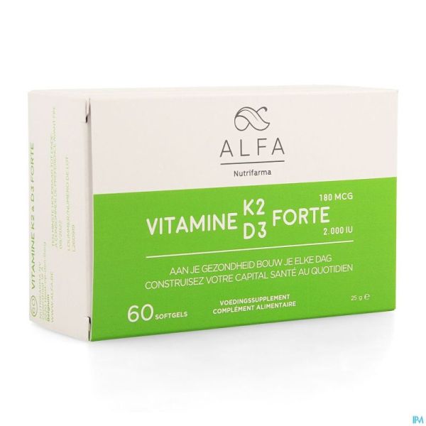 Alfa Vitamine K2 D3 Forte Softgel 60