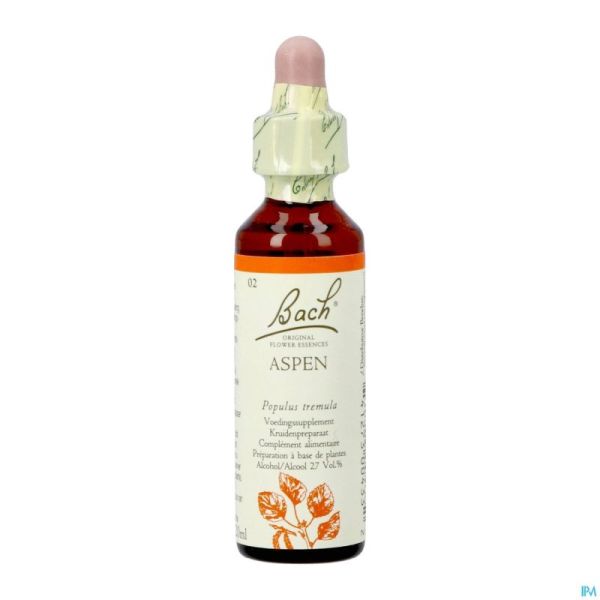 Bach Flower Remedie 02 Aspen 20ml