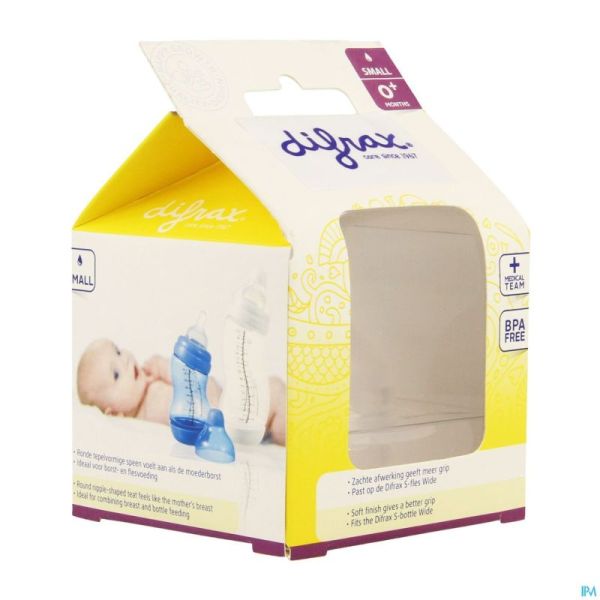Difrax Tetine Natural Wide Small 675