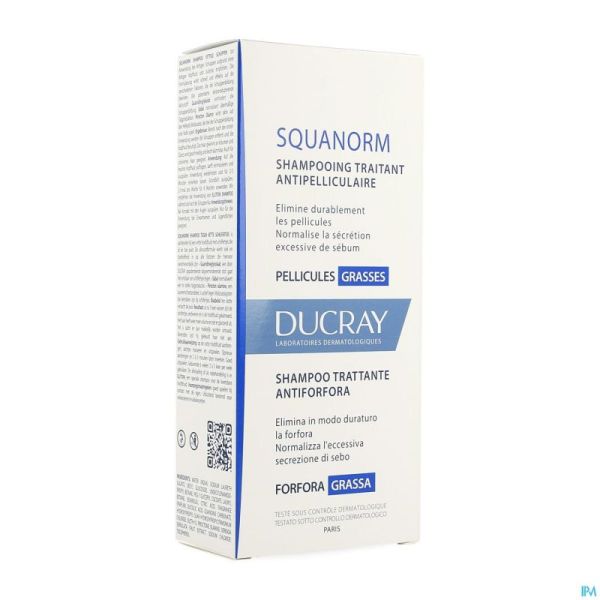 Ducray Squanorm Sh Pellicules Grasses 200ml