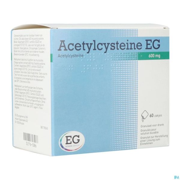 Acetylcysteine EG 600Mg Gran. Sol Buv. Sach  60