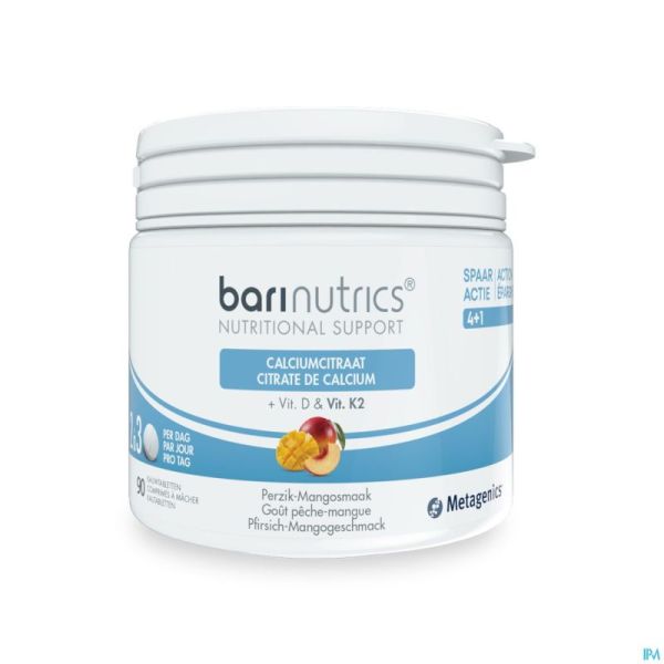 Barinutrics Citrate Calc.peche-mang.comp Macher 90