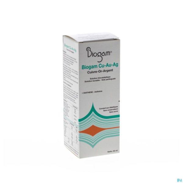 Biogam Cu-au-ag Fl 60ml