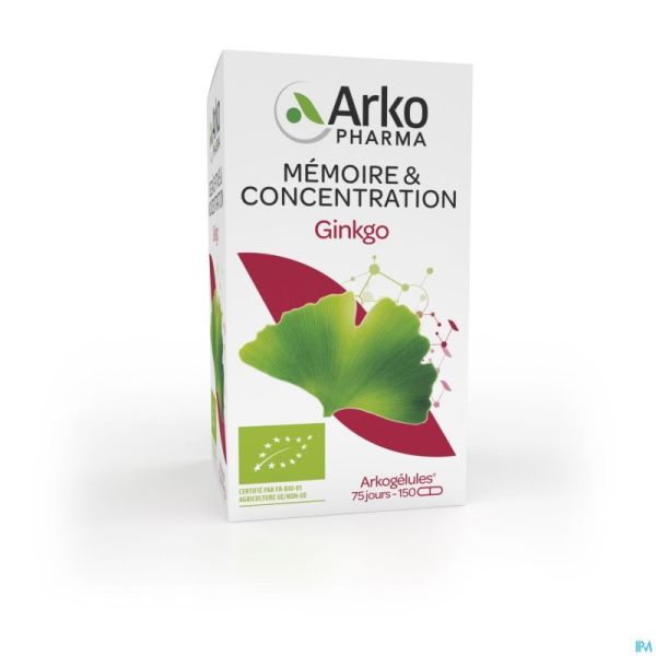 Arkogelules Ginkgo Bio Caps 150