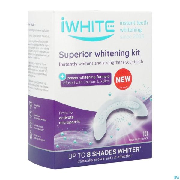Iwhite Superior Whitening Kit Embouts Buccaux 10