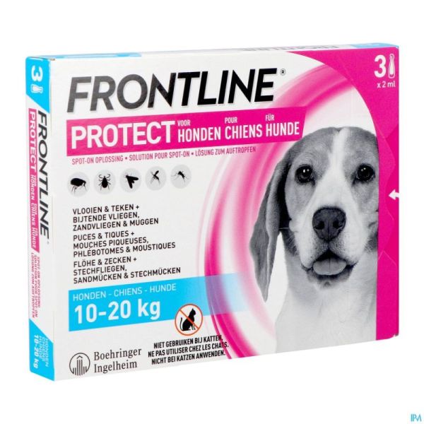 Frontline Protect Spot On Sol Chien 10-20kg Pipet3