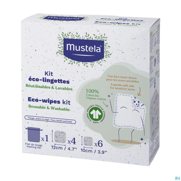 Mustela Ch Mon 1er Kit Eco Lingettes 10