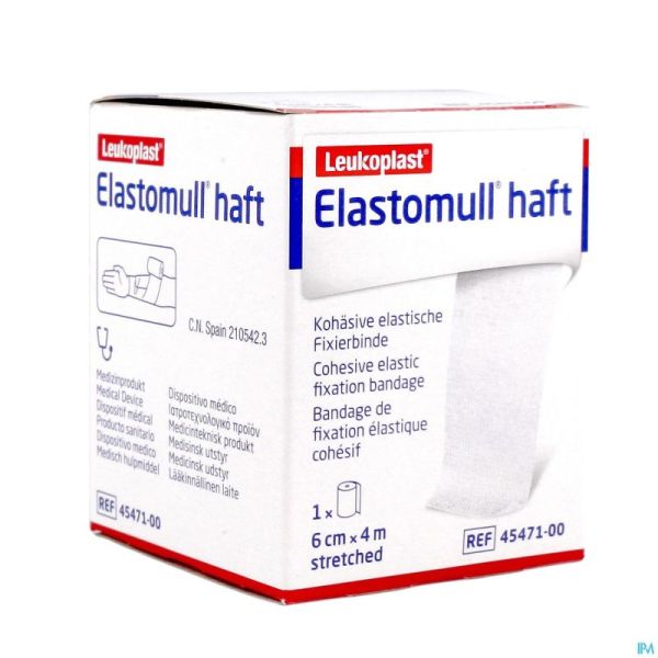 Elastomull Haft Bande Fix. Cohesif 6cmx4m 4547100