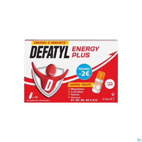 Defatyl Energy Plus 14x15ml Promo