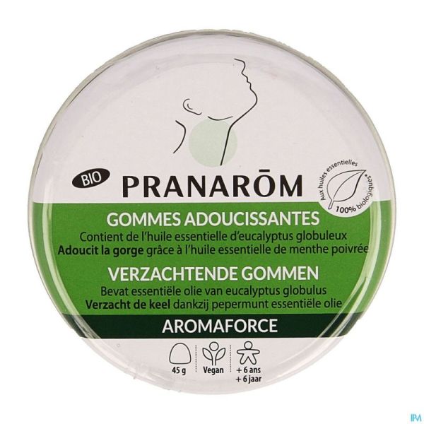 Pranarom Aromaforce Bio Gommes Adouciss.eucalypt45