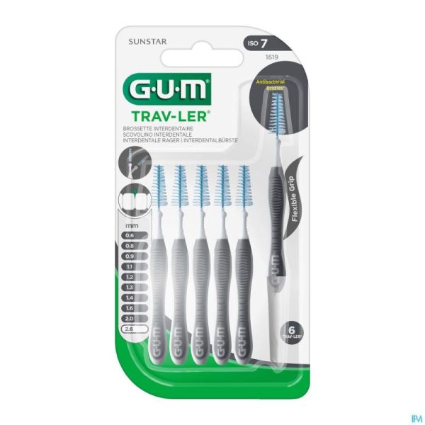 Gum Trav-ler Brossette 2.6mm 6 1619m6