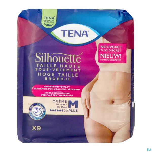 Tena Silhouette Plus Creme Taille Haute M 9