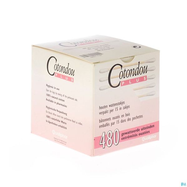 Cotondou Plus Batonnets Ouate Bois 240