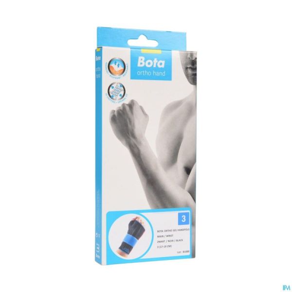 Bota Ortho Serre Poignet Main 501 Noir N3