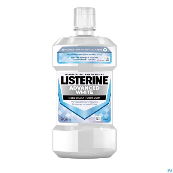 Listerine Advanced White Eau Buccale Doux 500ml