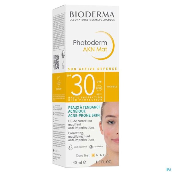 Bioderma Photoderm Akn Mat Spf30 Fluide Nf 40ml