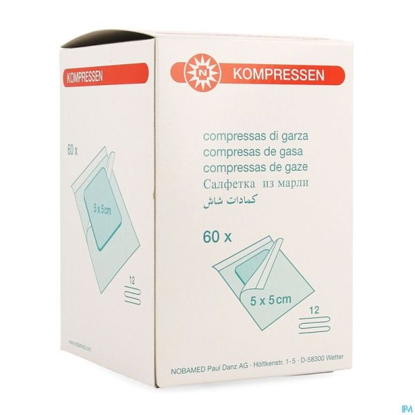 Noba Cp Sterile 12pl 5,0cmx 5,0cm Indiv.60 9320190