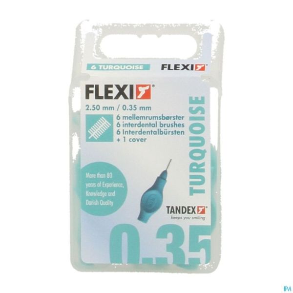 Flexi Turquoise Brossette Extra Micro Fine 6