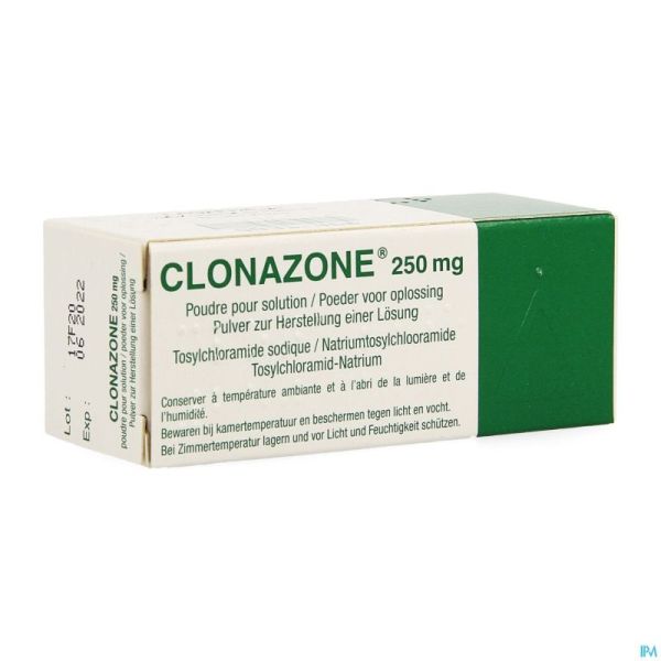 Clonazone 250mg pdr pour solution tube 20g