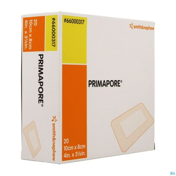 Primapore S&n Pans Post-op 10cmx 8cm 20 66000317