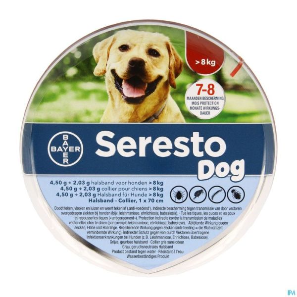 Seresto Dog 4,5g + 2,03 Collier 8kg