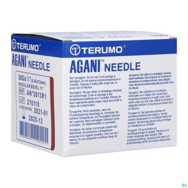 Terumo Aiguille Agani 26g 1/2 Rb Brun 100
