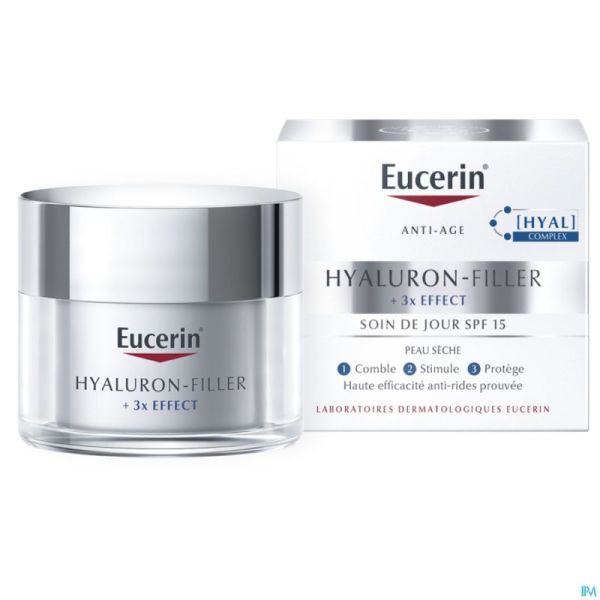 Eucerin Hyaluron-filler X3 Soin Jour Ip15 Ps 50ml