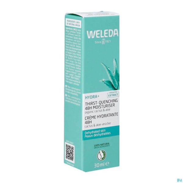 Weleda Hydra+ Creme Hydra-apaisante 48h 30ml