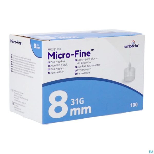 Microfine Aiguille Stylo 8mm 31g 100