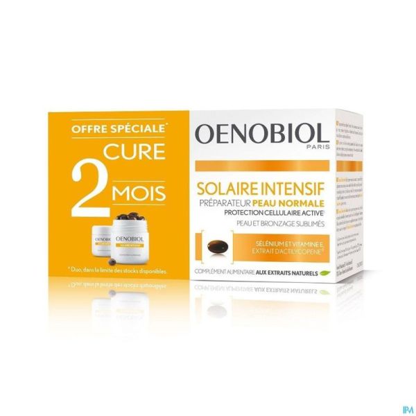 Oenobiol Cure Solaire Intensief Peau Normale 2x30 Caps