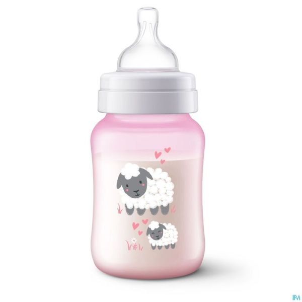 Philips Avent A/colic Biberon 260ml Rose SCF821/14