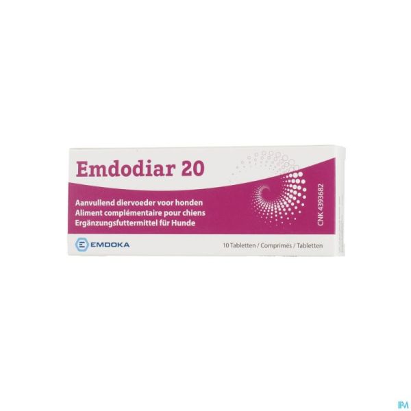Emdodiar 20 Aliment Compl. Chien Comp 10