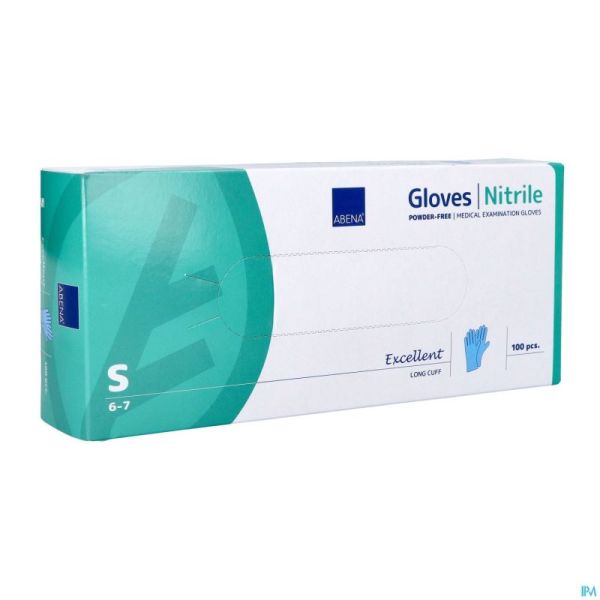 Abena Excellent Gant Nitril S Bleu