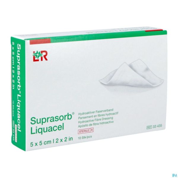 Suprasorb Liquacel Pansement 5x5cm 10 33435-180020
