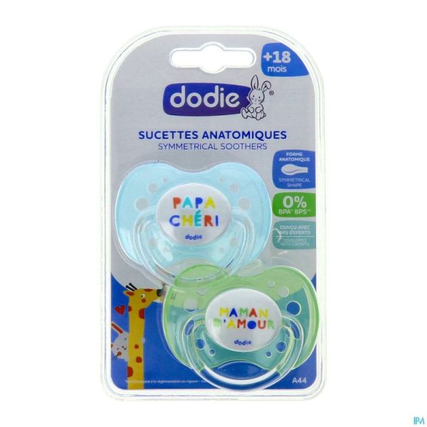 Dodie Sucette Anatomique Silic. +18m Fan A44 2