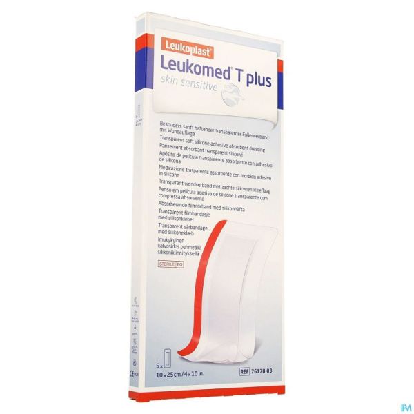 Leukomed T Plus Skin Sens. 10cmx25cm 5 7617803