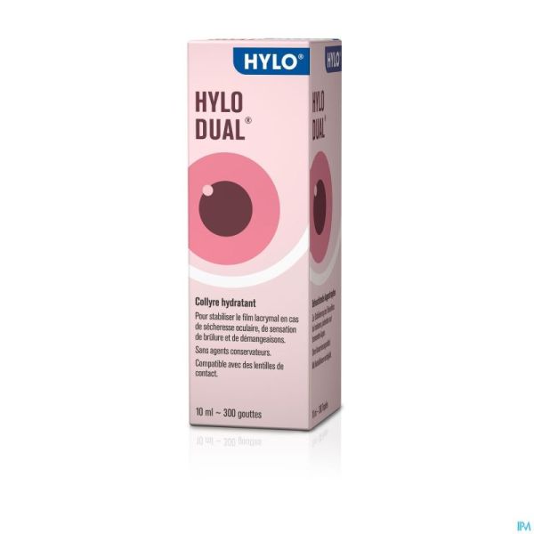 HYLO-Dual Gutt Oculaires 10Ml