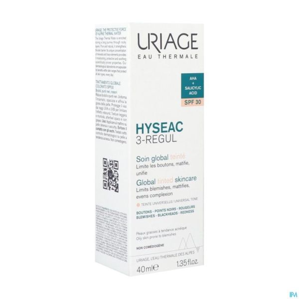 Uriage Hyseac 3regul Soin Global Teinte Spf30 40ml