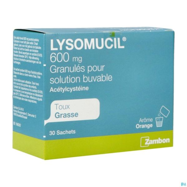Lysomucil 600 Gran Sach 30 X 600mg